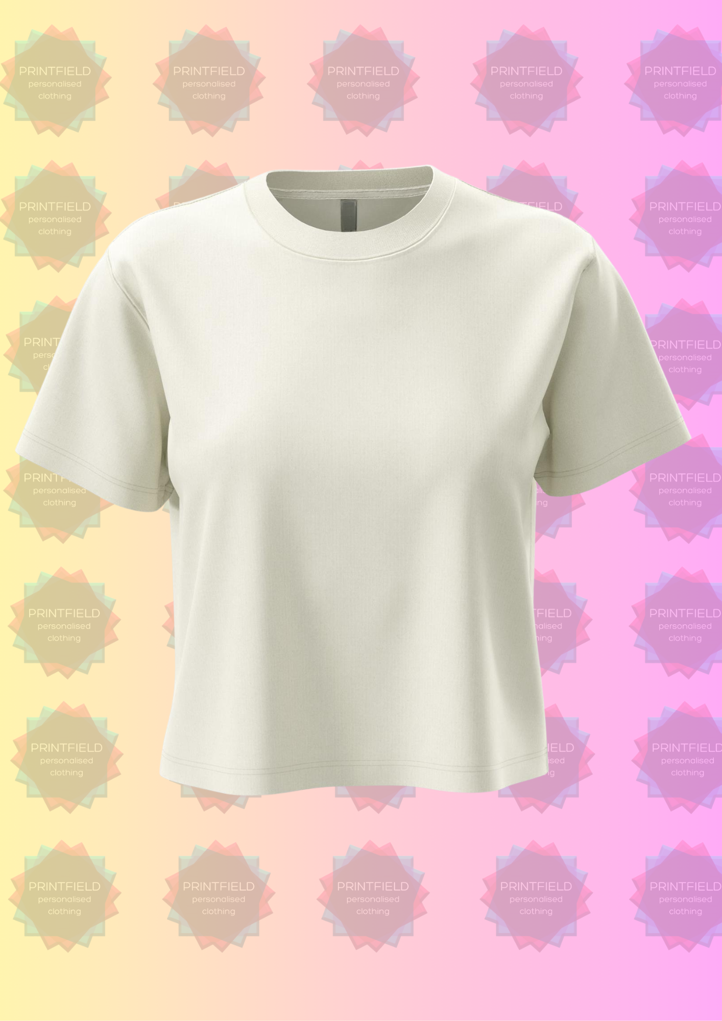 Ladies Boxy Cropped T-Shirt – Premium Blank