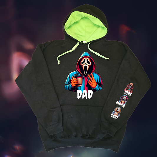 Halloween Hoodie - Dad Scream - Designed by Printfield