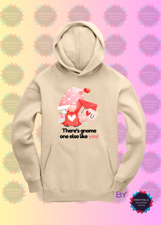 Gemini Oversized Hoodie – "There’s Gnome One Like You!" - Designed by Printfield