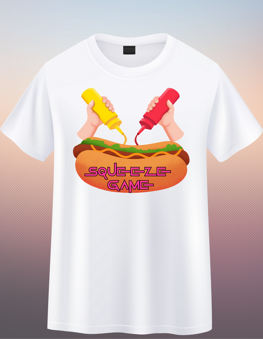 Squeeze Game T-Shirt – Mustard & Ketchup Edition