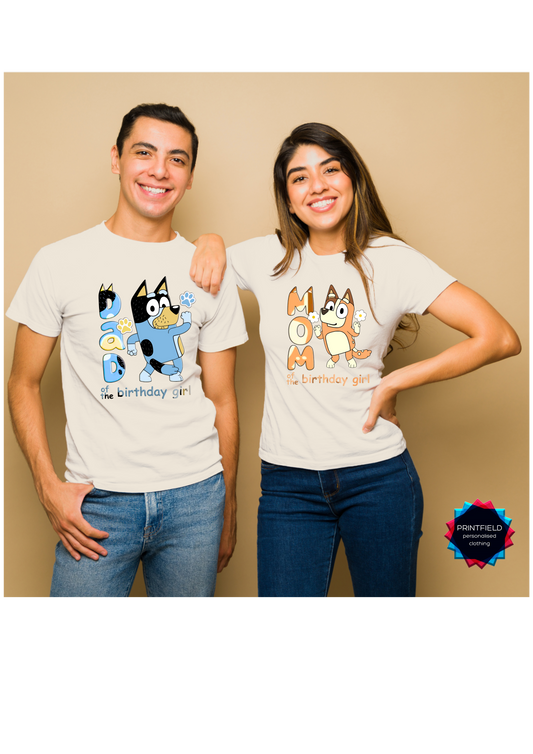Bluey Adults and Couple T-Shirts – Mum Designed by Printfield