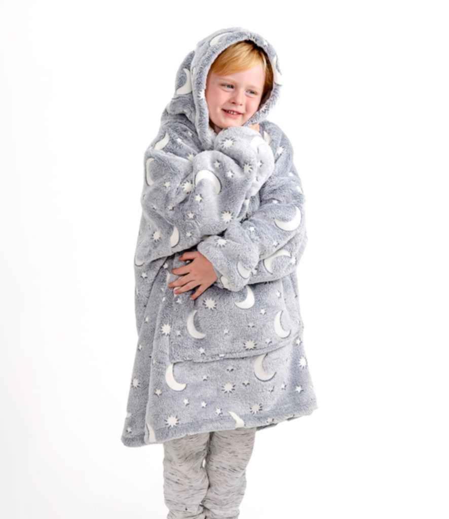 Brand Lab Oversized Hooded Blanket – Super Soft Wearable Blanket (Personalised on Demand) - kids version