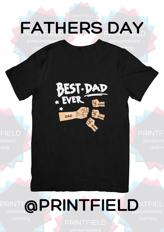 Fathers Day Tshirt Fist Bump - Designed by Printfield