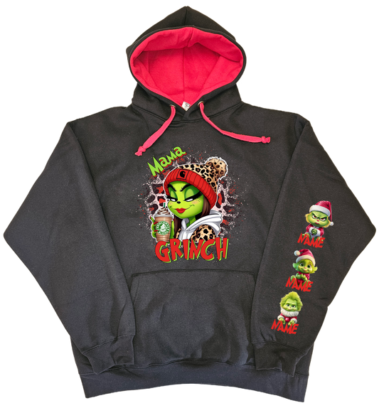 Mama Grinch Premium Hoodie - Designed by Printfield