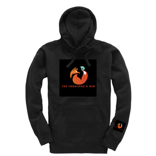 Fossil Fox's Den Black Hoodie for website