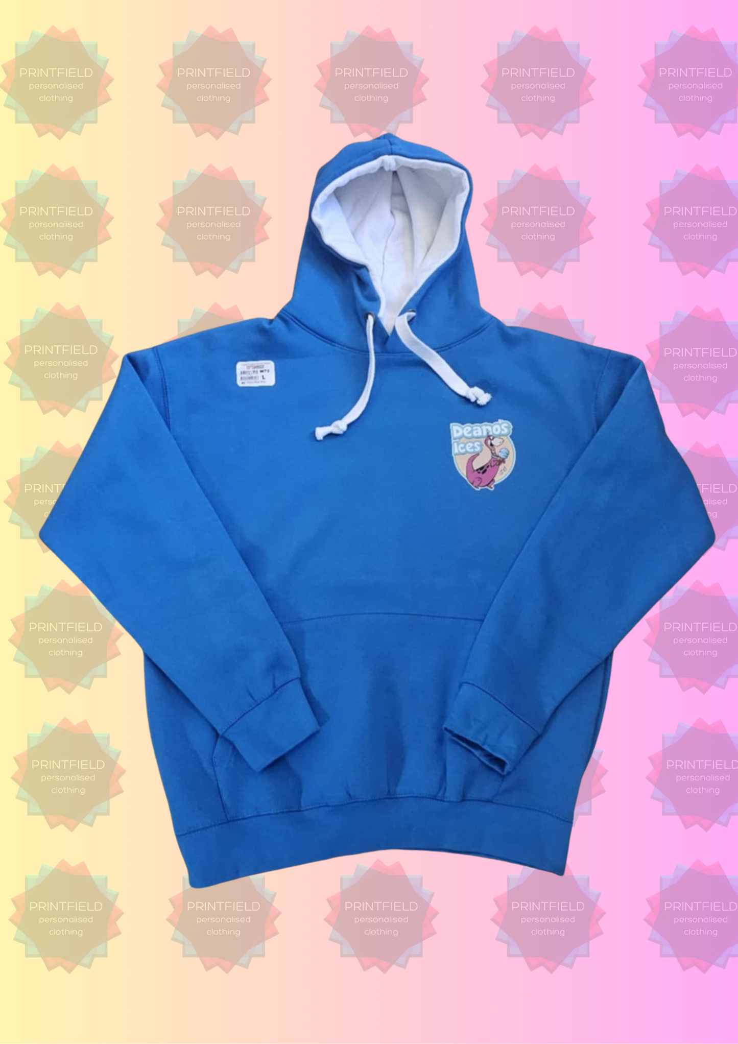 Personalised Premium Contrast Hoodie for Businesses