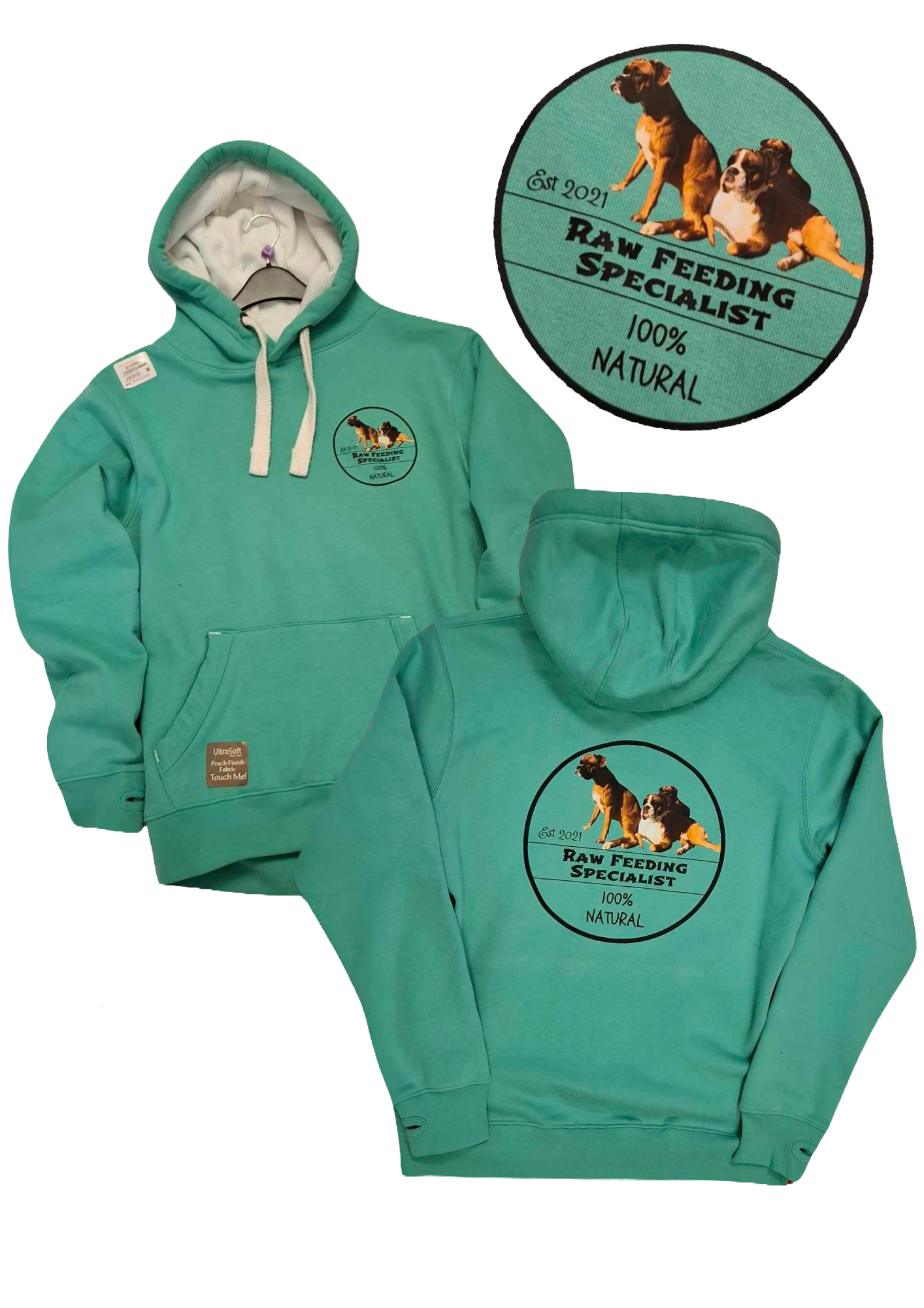 Black Premium Personalised Workwear Hoodie – Adult, Heavyweight UltraSoft