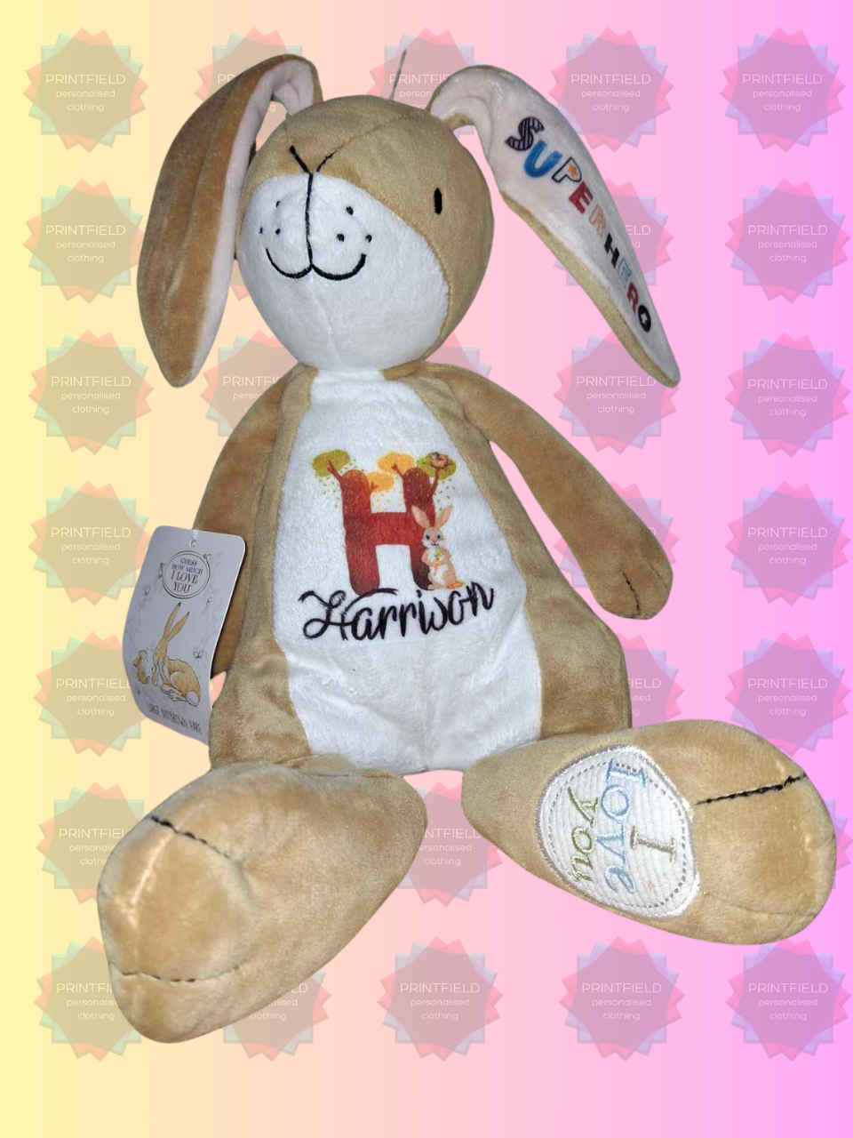 Guess How Much I Love You Large Nutbrown Brown Hare - Personalised