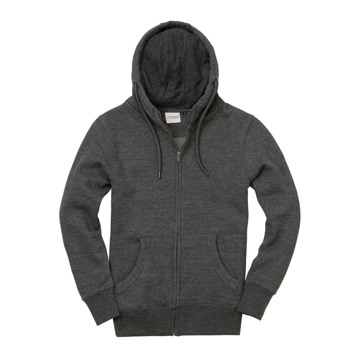 Ultra Premium Zip Hoodie - Black Melange