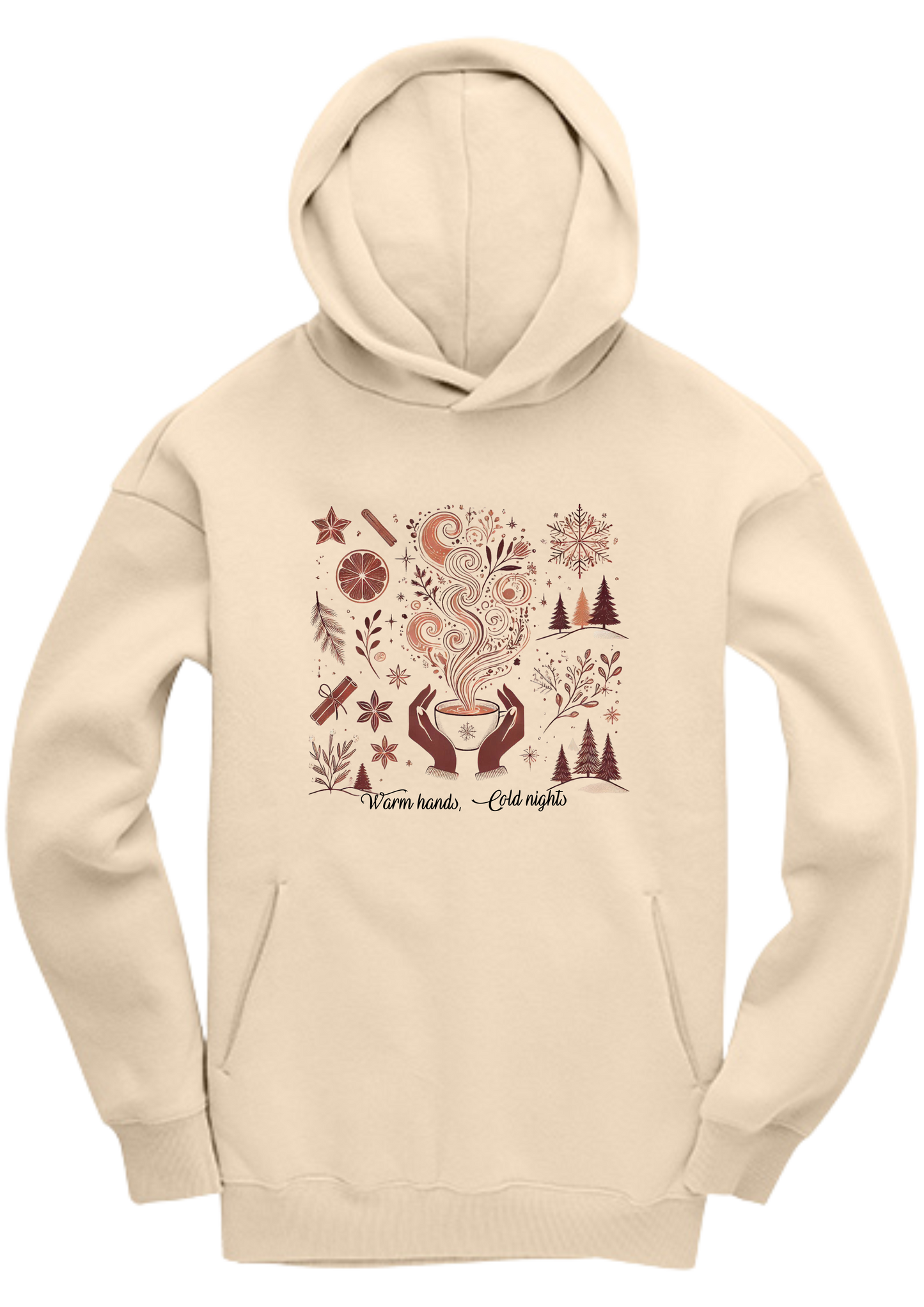Gemini Oversized Hoodie - Warm Hands, Cold Nights