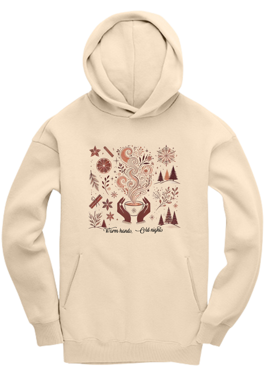 Gemini Oversized Hoodie - Warm Hands, Cold Nights