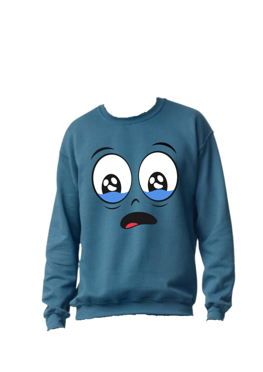 Inside Out Inspired Sweatshirts - "Embrace Every Emotion" - Crying Face - Designed by Printfield