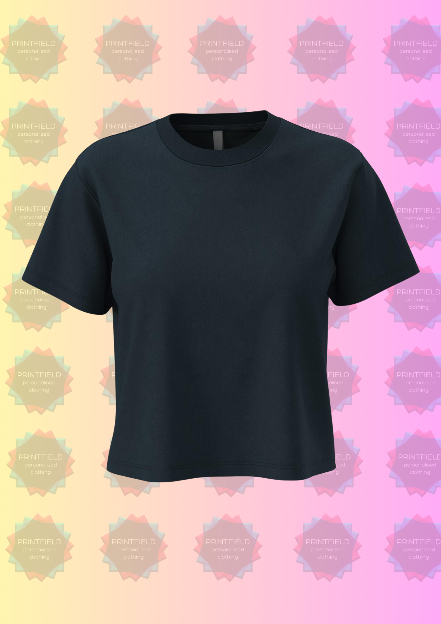 Ladies Boxy Cropped T-Shirt – Premium Blank