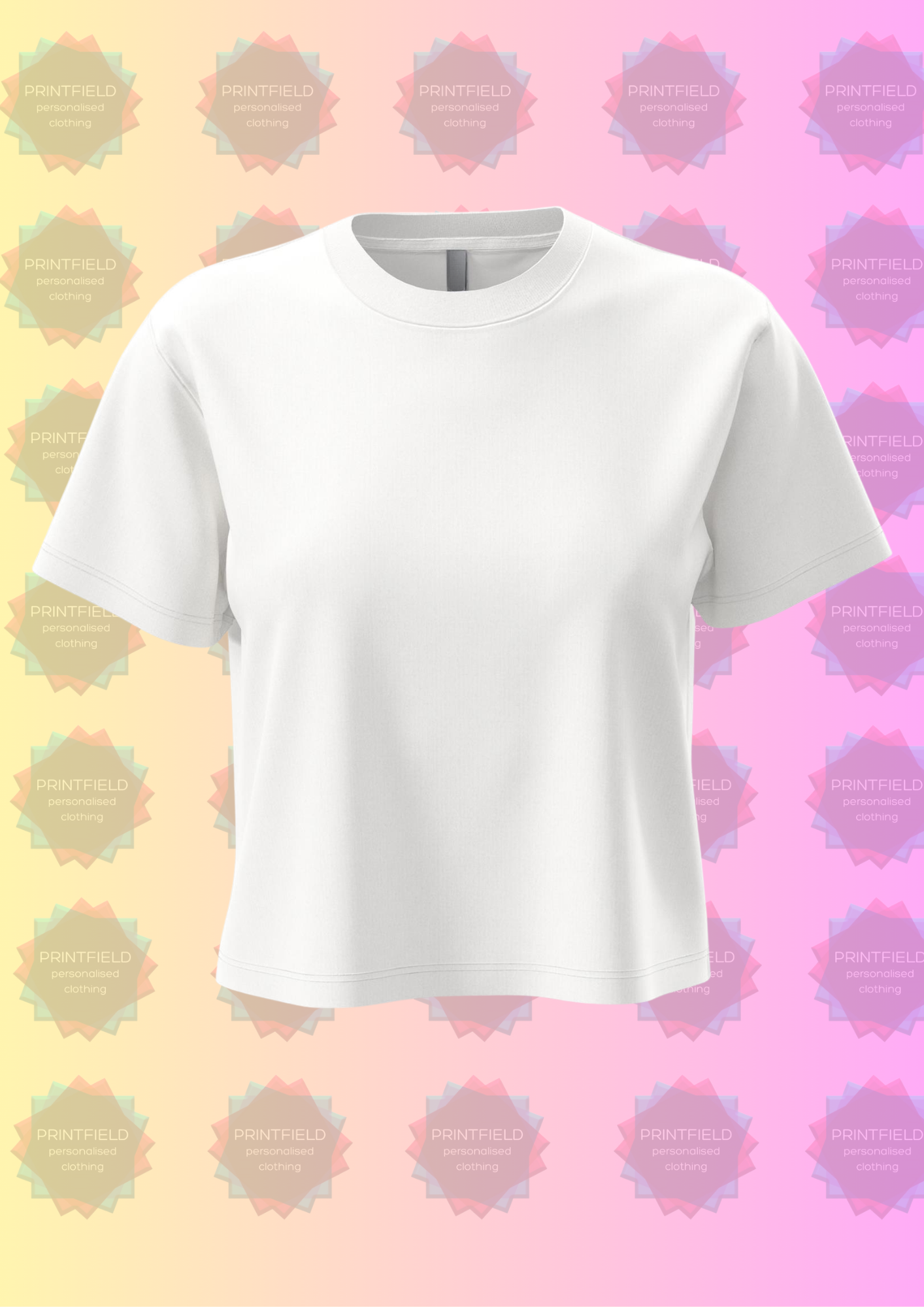 Ladies Boxy Cropped T-Shirt – Premium Blank