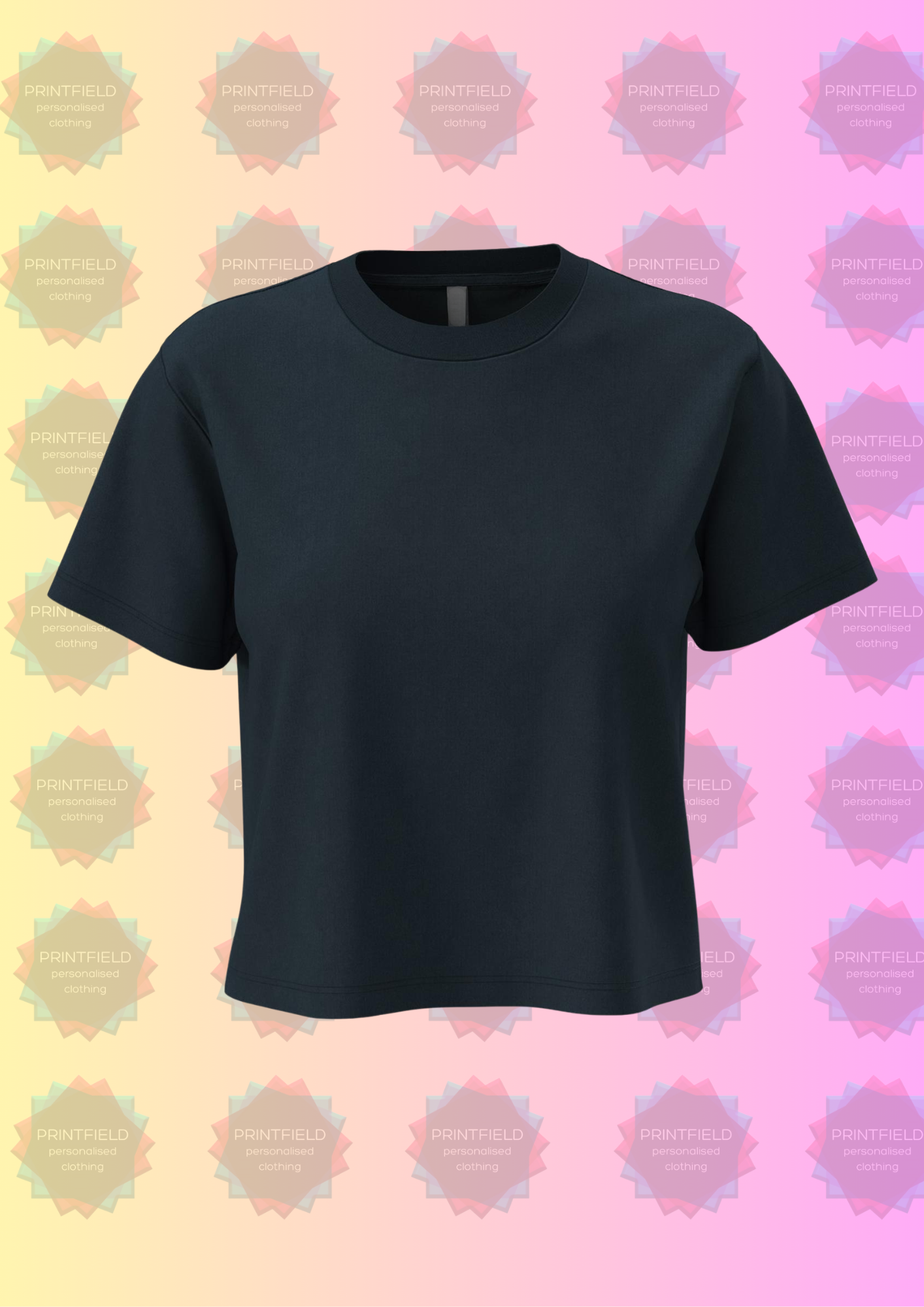 Ladies Boxy Cropped T-Shirt – Premium Blank