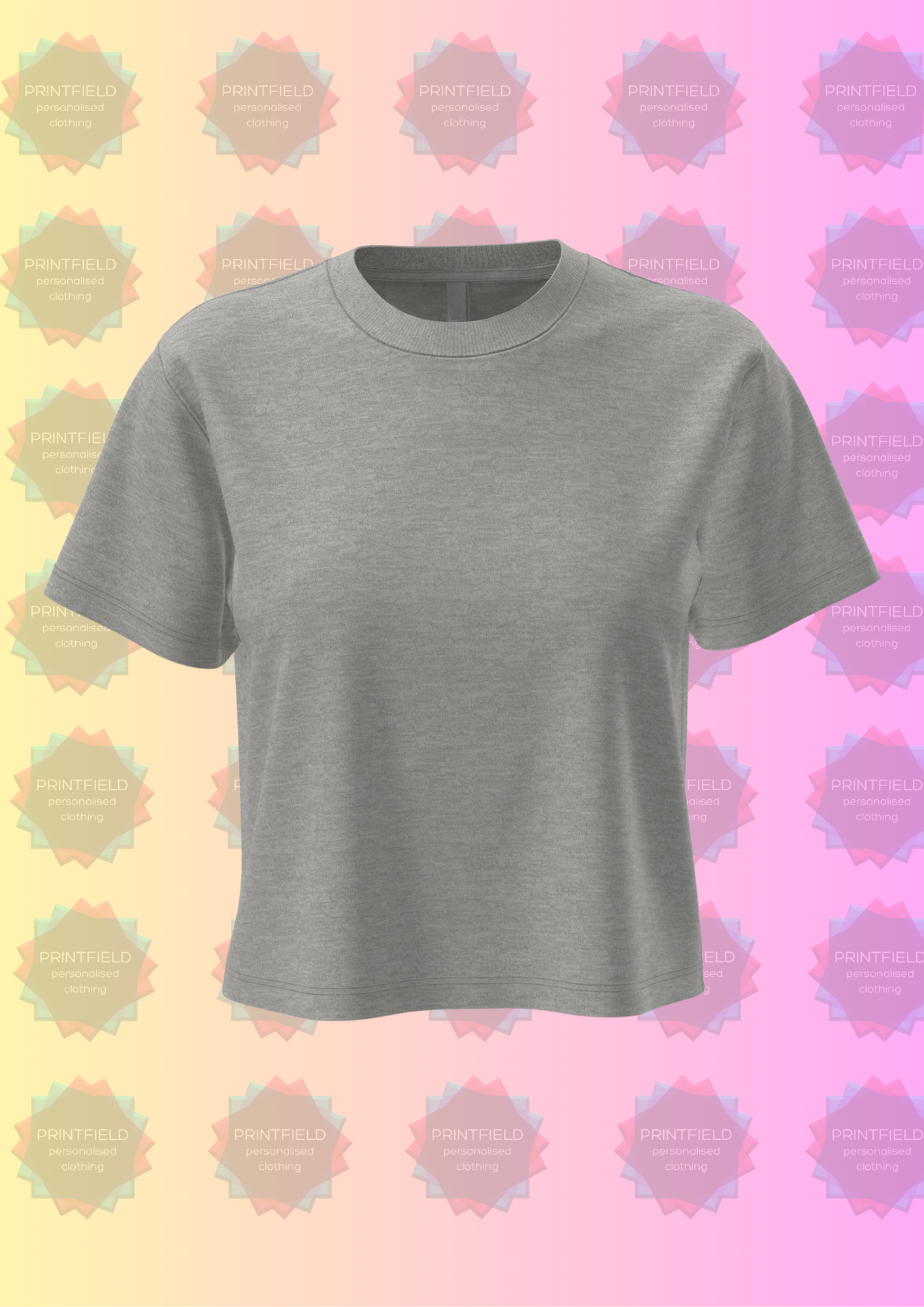 Ladies Boxy Cropped T-Shirt – Premium Blank