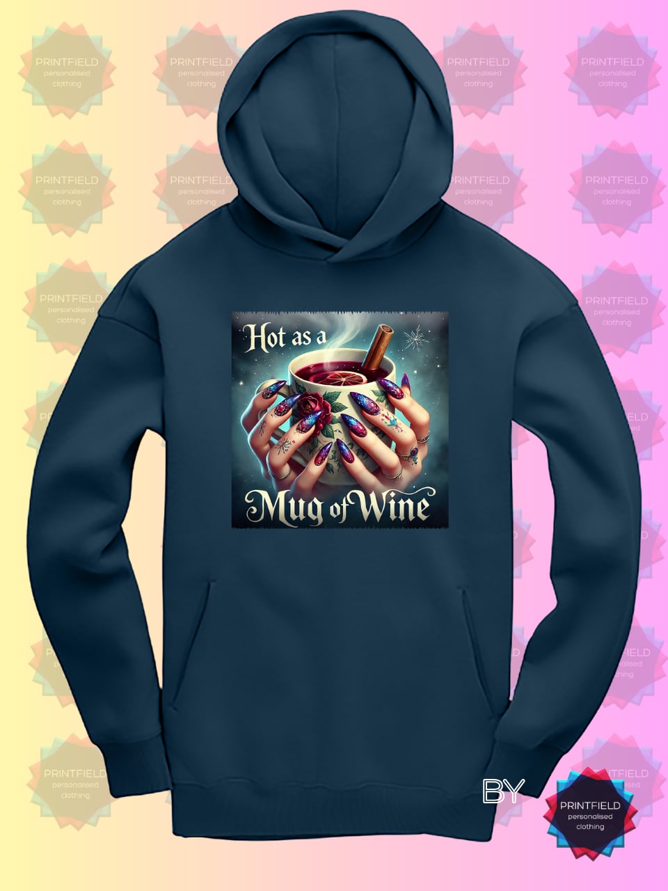 Gemini Oversized Hoodie - Hot as mug of Wine