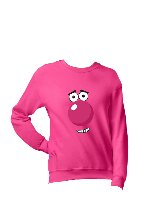 Inside Out Inspired Sweatshirts - "Embrace Every Emotion" - Big Nose Face - Designed by Printfield