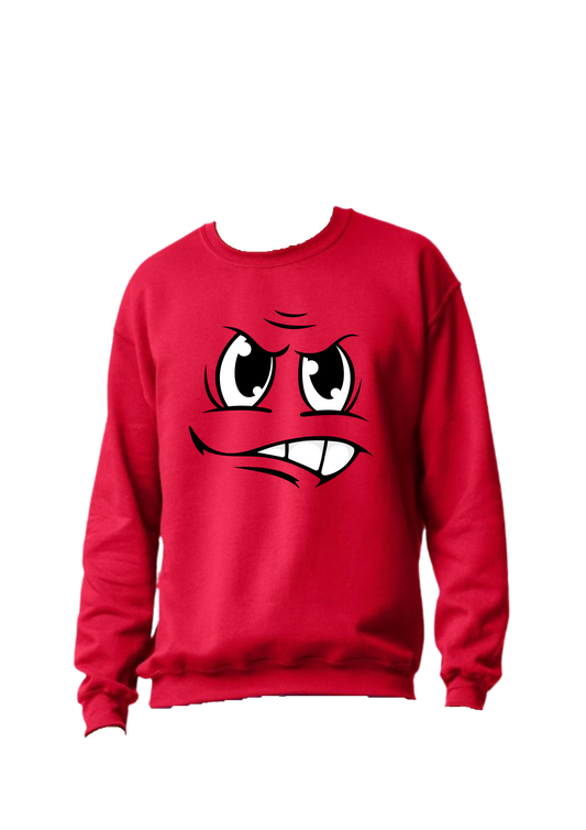 Inside Out Inspired Sweatshirts - "Embrace Every Emotion" - Angry Face - Designed by Printfield