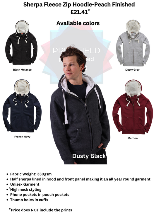 Venus Sherpa Fleece Zip Hoodie - various colors - adult version