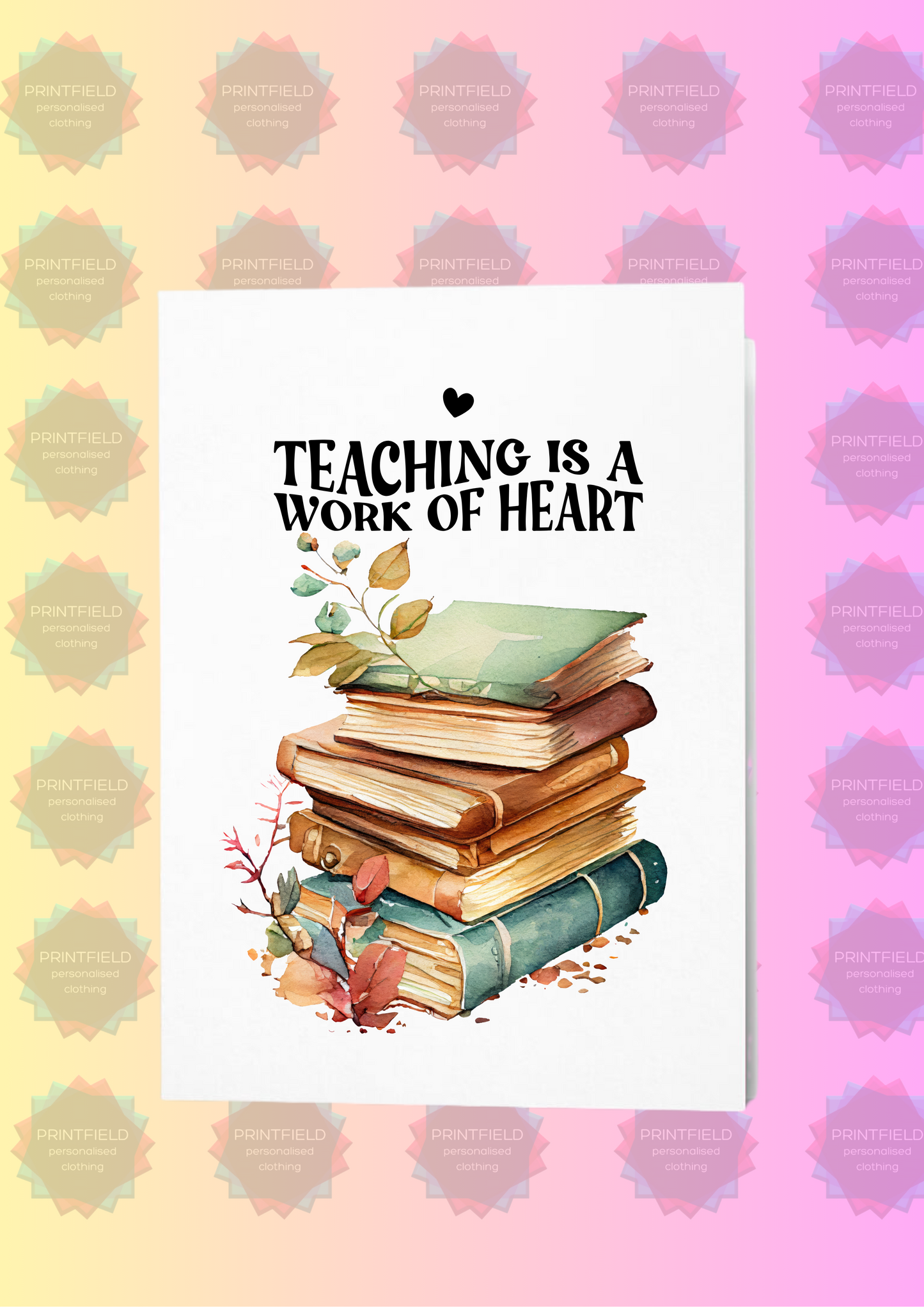 Personalised Teacher Thank You Card – End of Year Gift