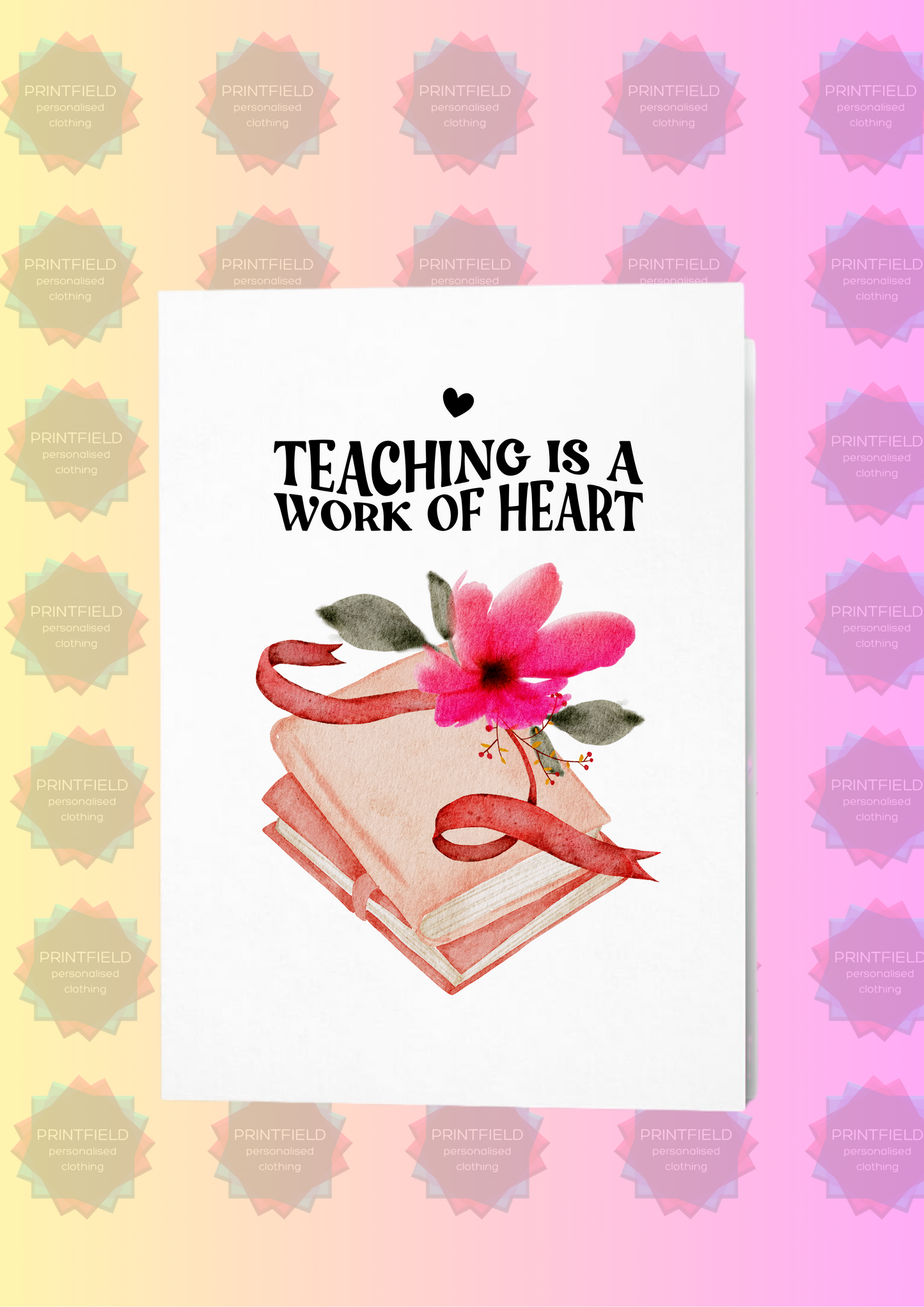 Personalised Teacher Thank You Card – End of Year Gift