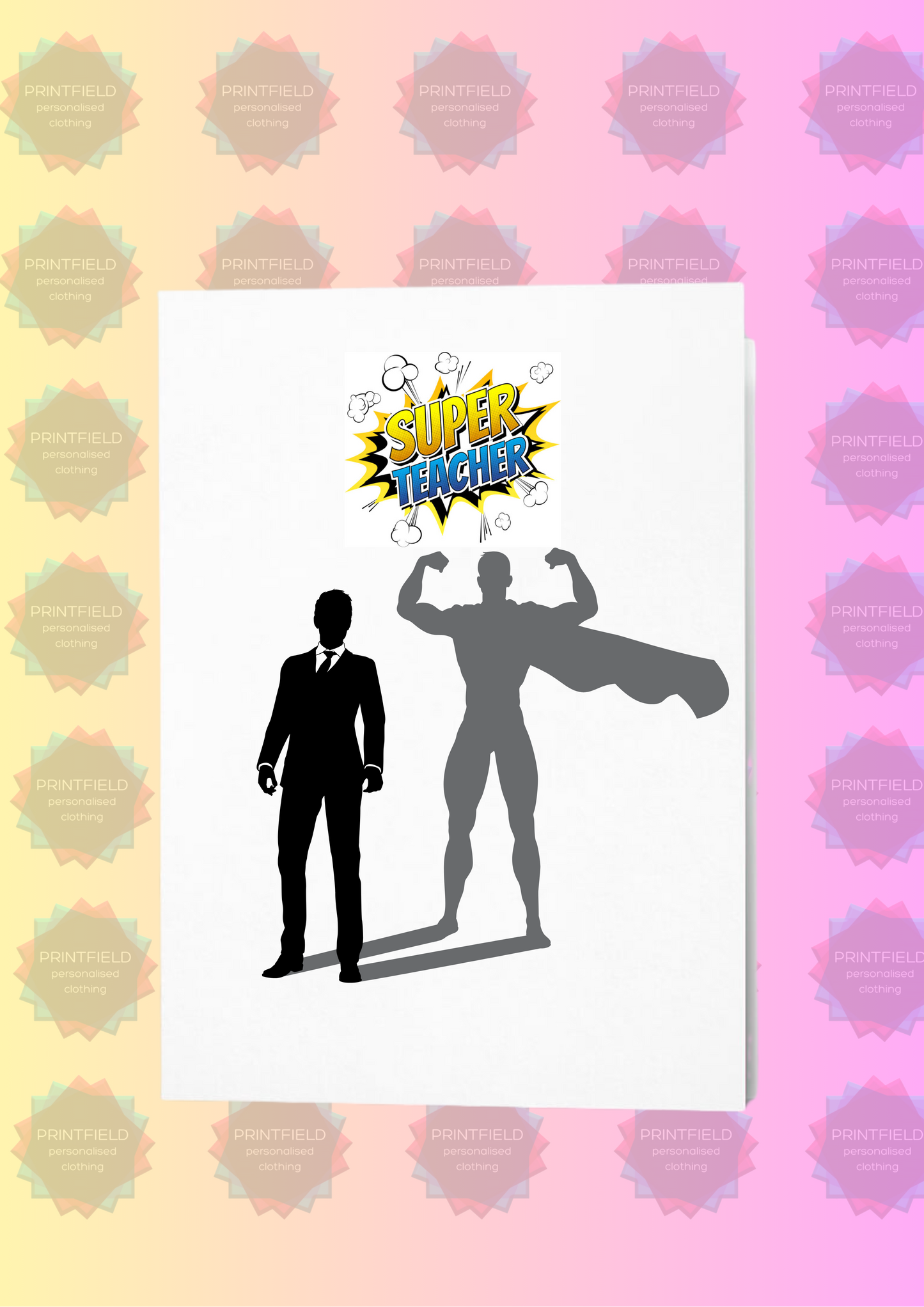 Personalised Teacher Thank You Card – End of Year Gift