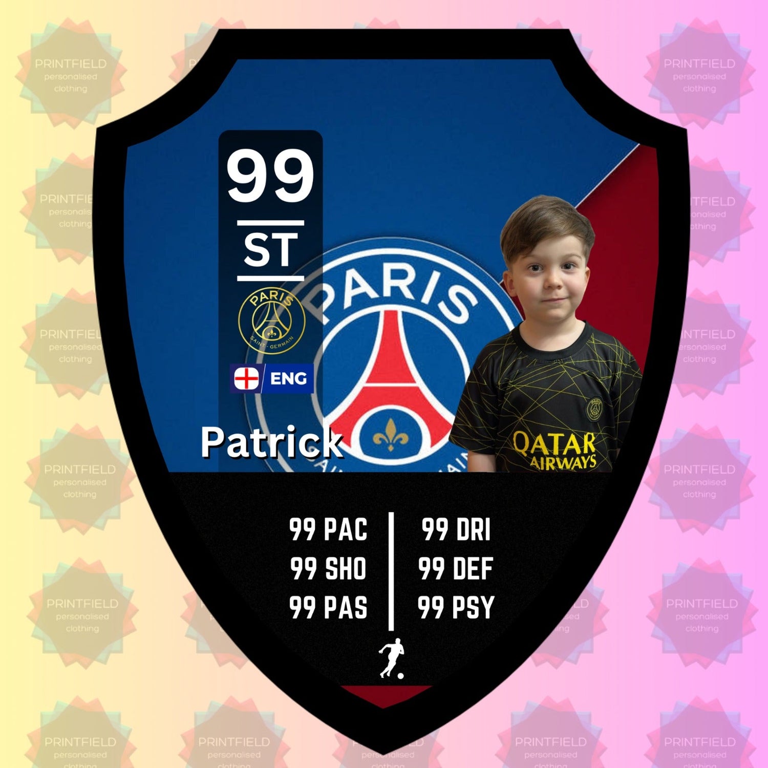 MDF Football Stats Shield