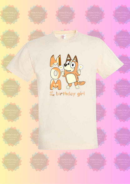 Bluey Adults and Couple T-Shirts – Mum Designed by Printfield