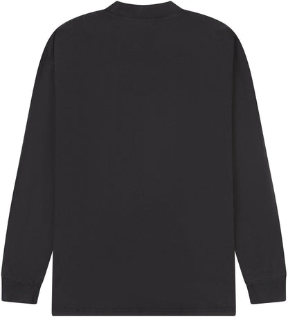 Acid Wash Oversized Extended Neck Long Sleeve T-Shirt – Adult Unisex
