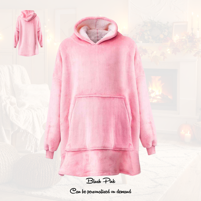 Brand Lab Oversized Hooded Blanket – Super Soft Wearable Blanket (Personalised on Demand)