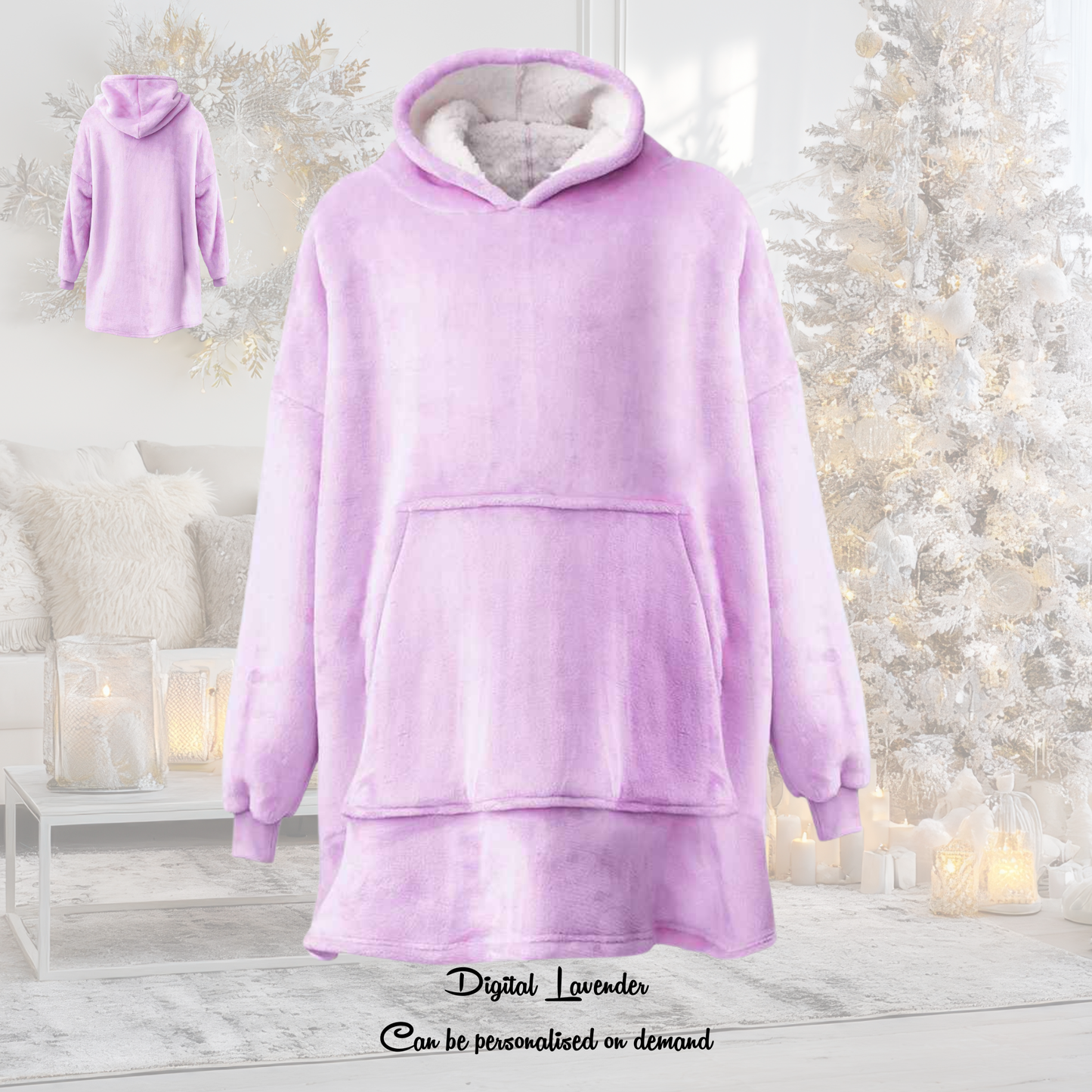Brand Lab Oversized Hooded Blanket – Super Soft Wearable Blanket (Personalised on Demand)