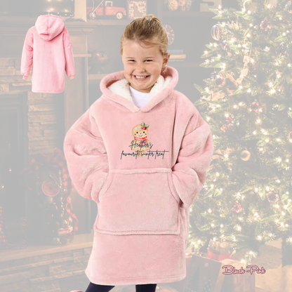 Brand Lab Oversized Hooded Blanket – Super Soft Wearable Blanket (Personalised on Demand) - kids version
