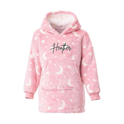 Brand Lab Oversized Hooded Blanket – Super Soft Wearable Blanket (Personalised on Demand) - kids version