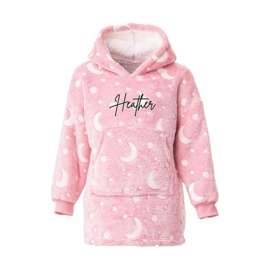 Brand Lab Oversized Hooded Blanket – Super Soft Wearable Blanket (Personalised on Demand) - kids version