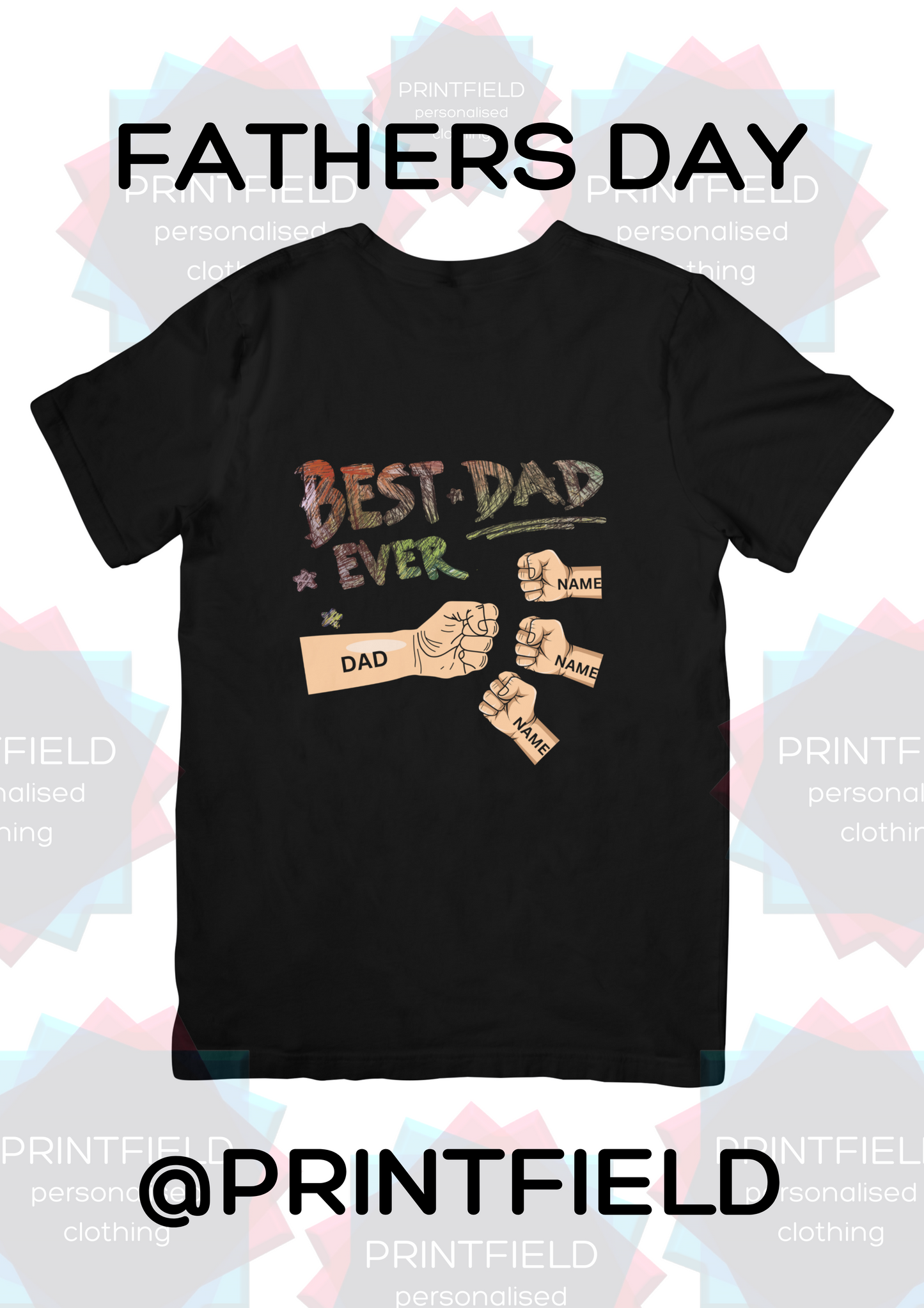 Fathers Day Tshirt Fist Bump - Designed by Printfield