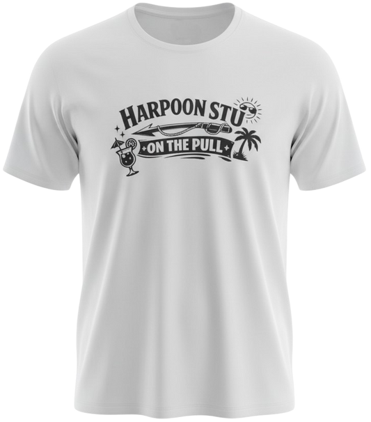Benidorm Personalised T-shirt - Harpoon Stu on the Pull