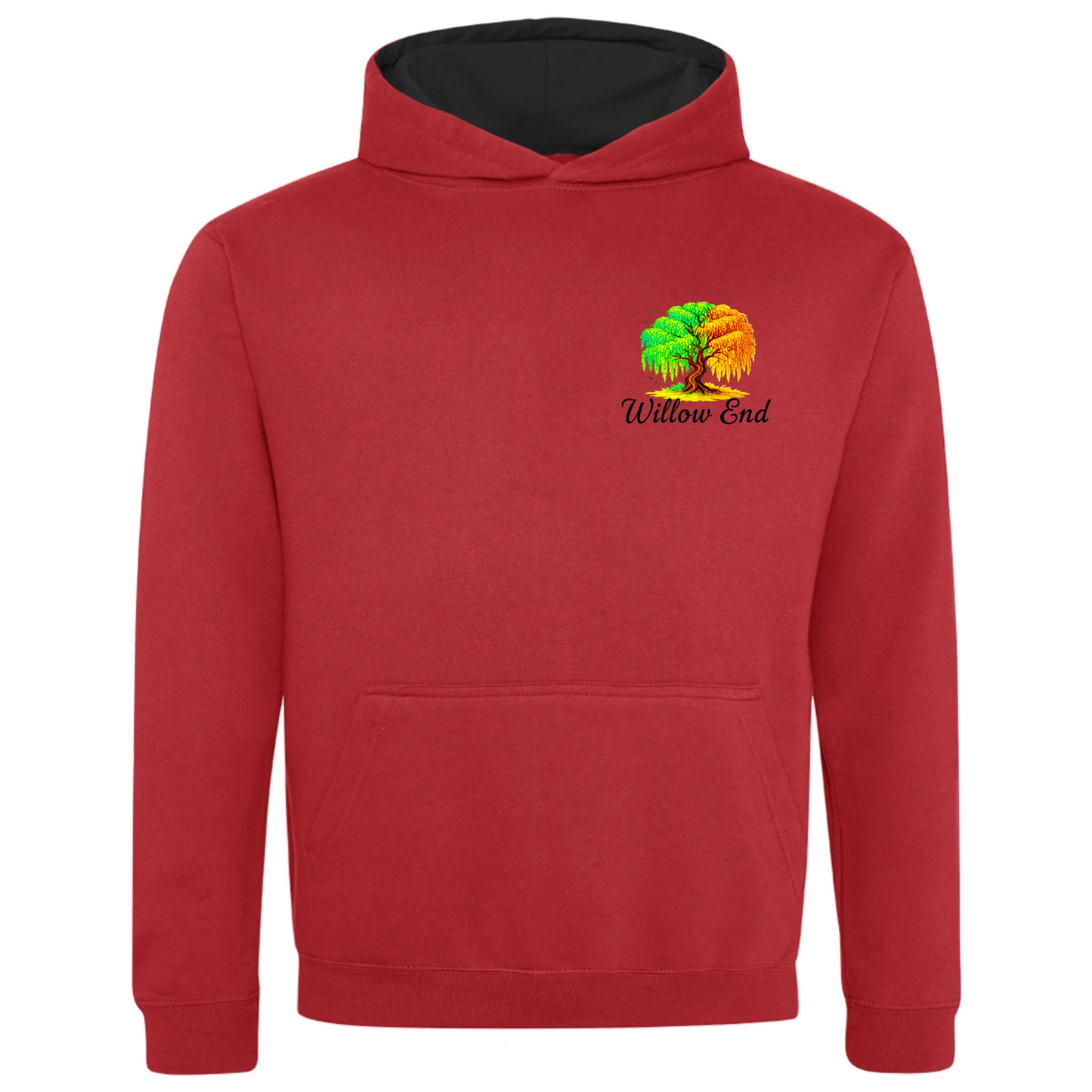 Personalised Varsity Hoodie for Kids - Add Your Own Logo - Small on front