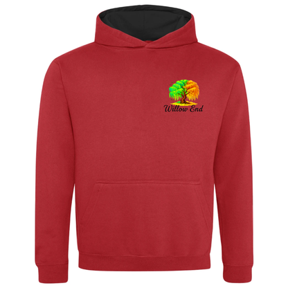 Personalised Varsity Hoodie for Kids - Add Your Own Logo - Small on front