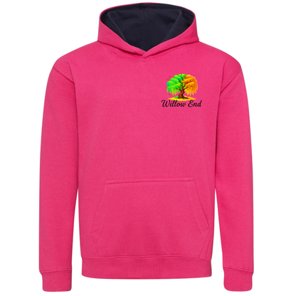 Personalised Varsity Hoodie for Kids - Add Your Own Logo - Small on front