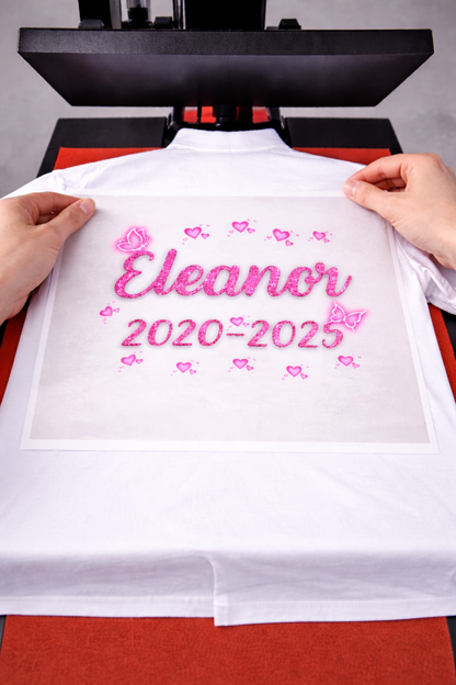 Personalised Leavers Shirts – Customer-Provided Shirts - Designed by Printfield (Mansfield & Surrounding Areas)