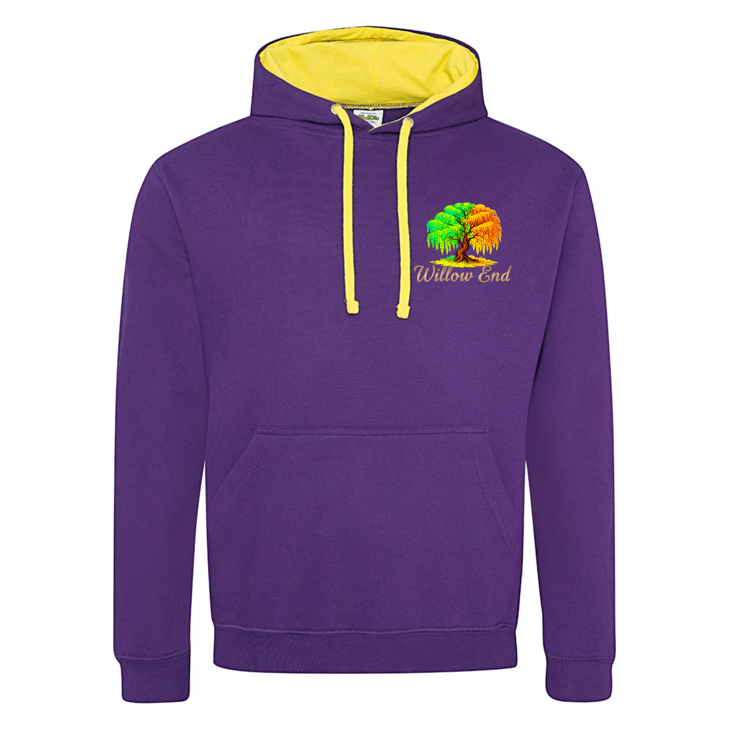 Personalised Varsity Hoodie for Adults - Add Your Own Logo - Small on front