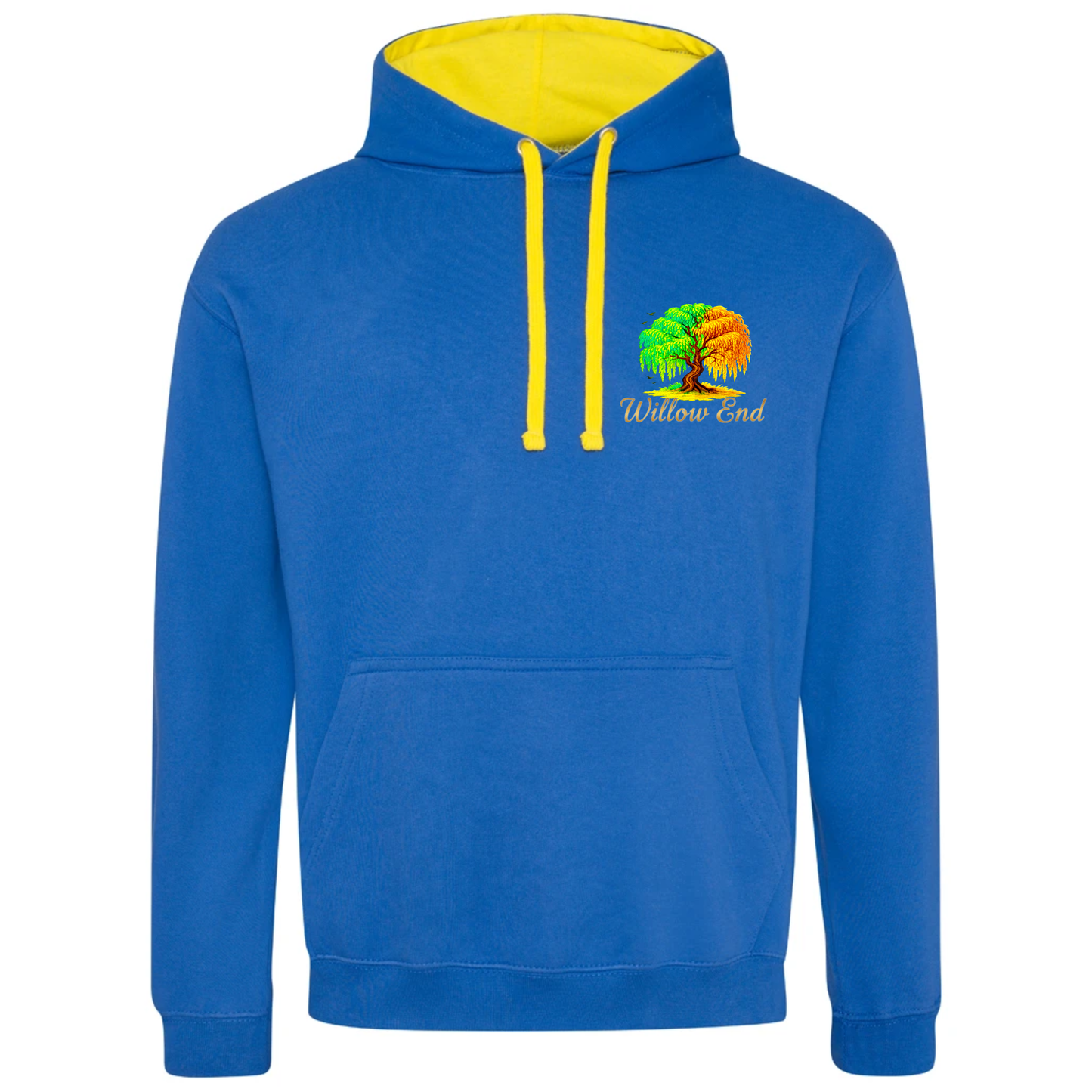 Personalised Varsity Hoodie for Adults - Add Your Own Logo - Small on front