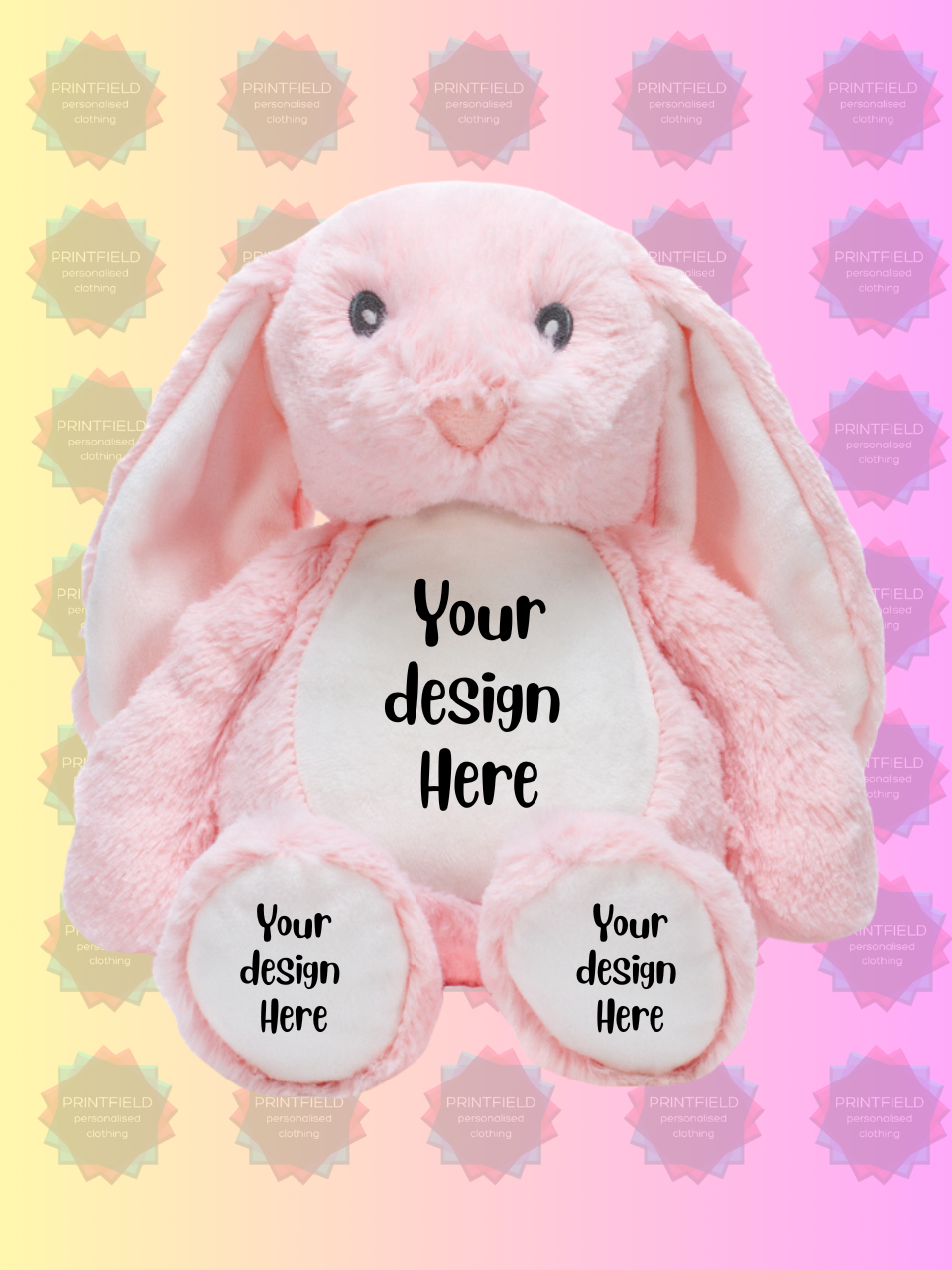 Personalised Rabbit Plush Toy