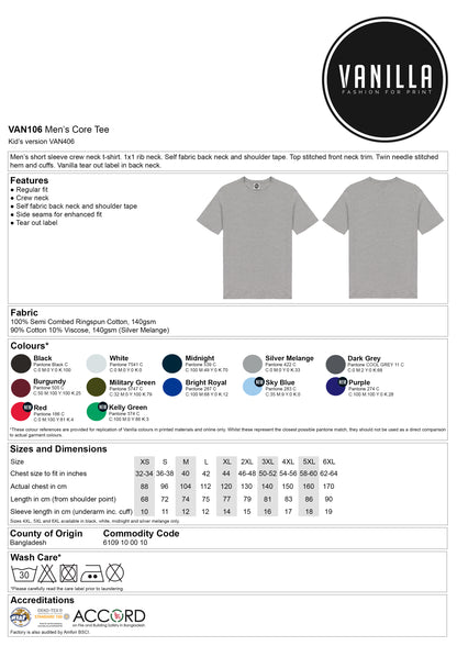 Lightweight Short sleeve T-Shirt - Blank - Various colours available