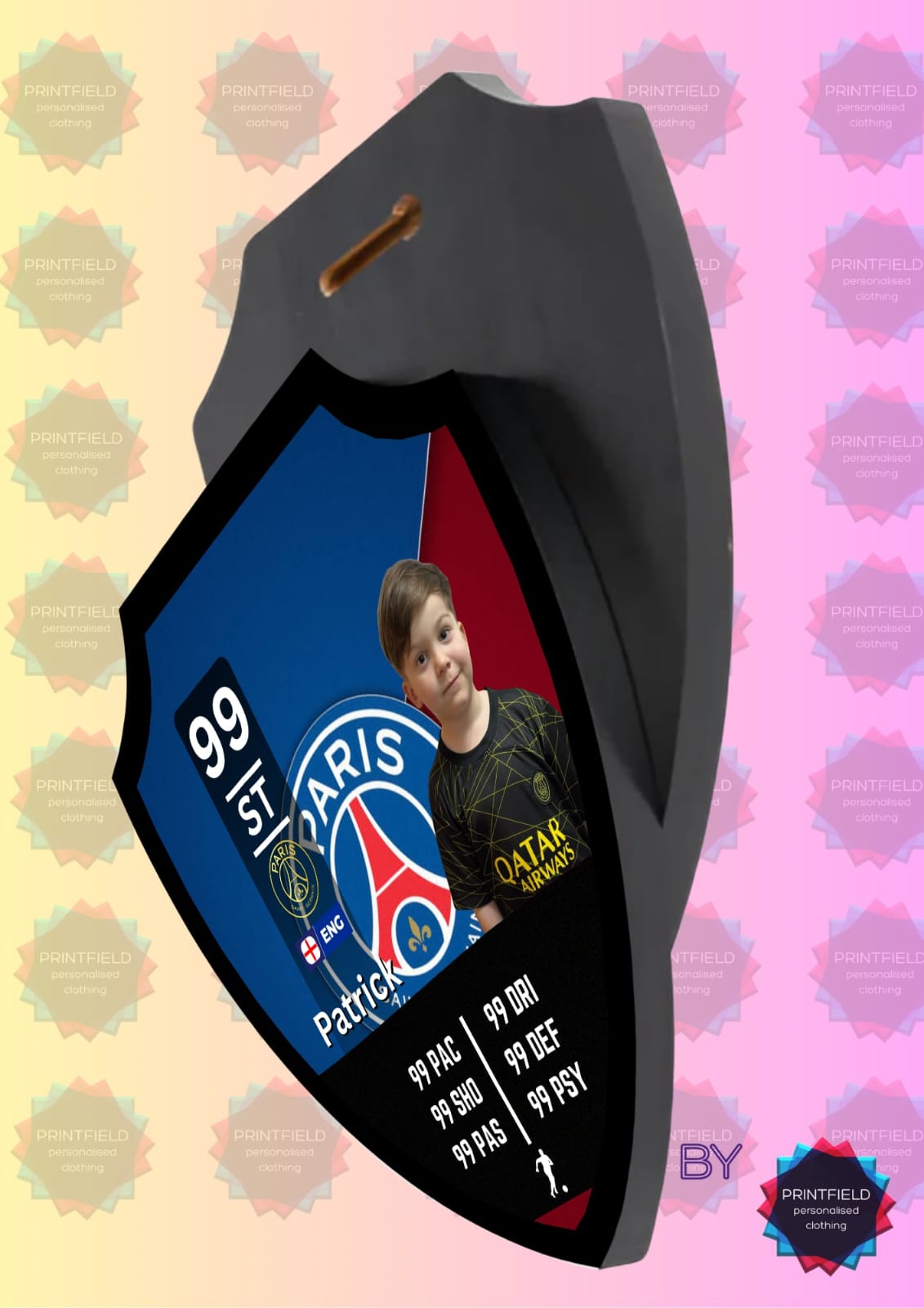 Football Stats Shield - Designed by Printfield