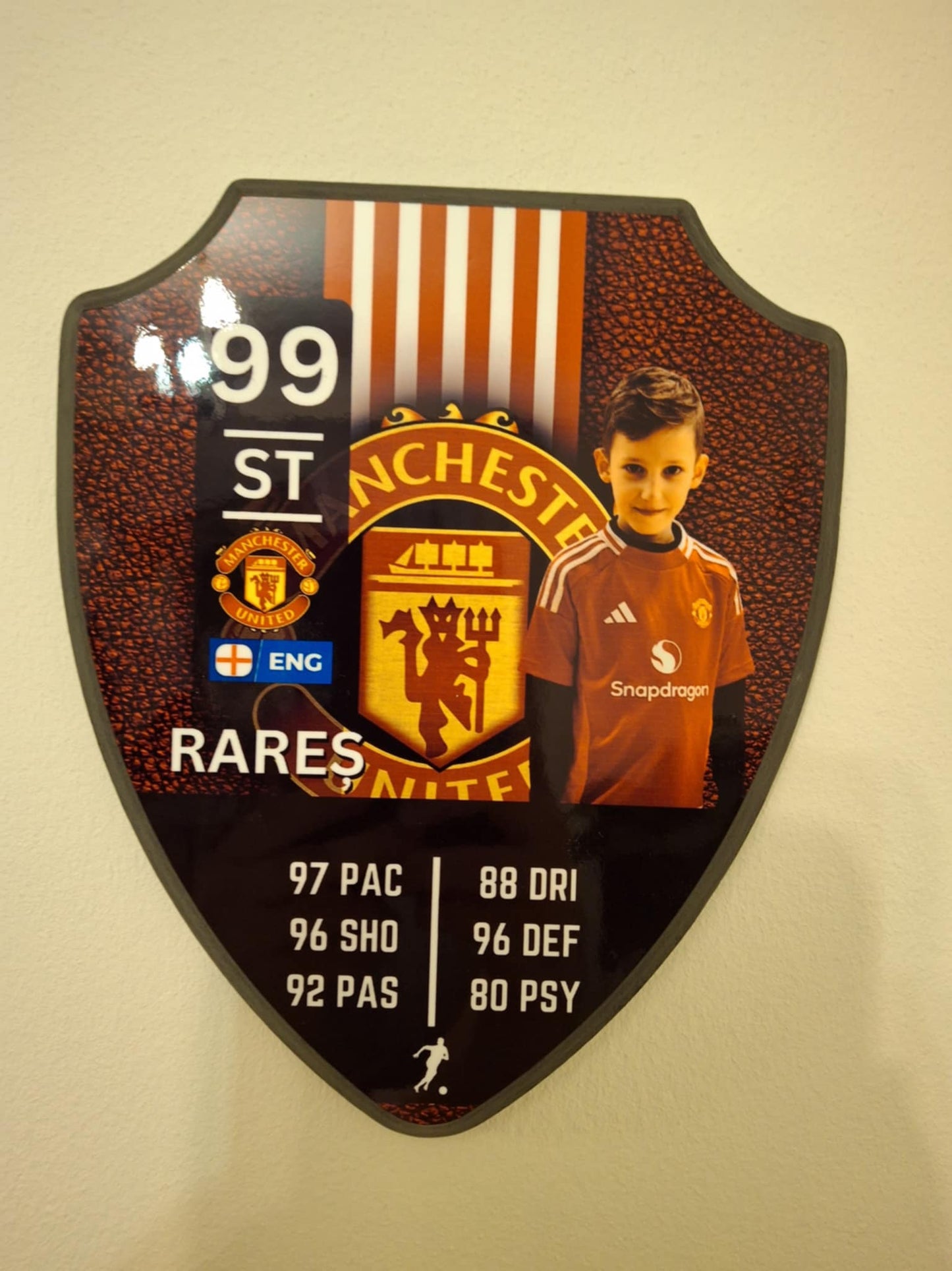 Football Stats Shield - Designed by Printfield