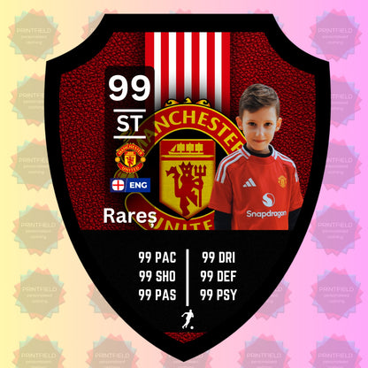 Football Stats Shield - Designed by Printfield