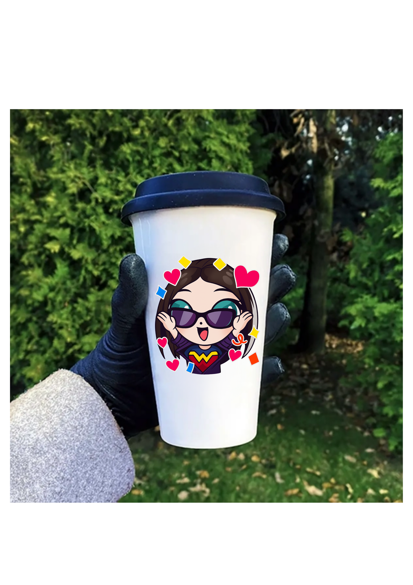 Wonderfully_Wonky - Logo Design Travel Coffee Mug