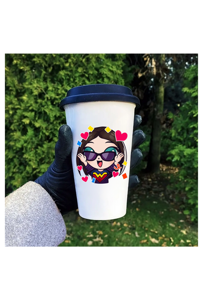 Wonderfully_Wonky - Logo Design Travel Coffee Mug